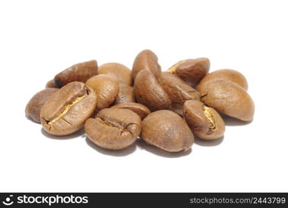 coffee beans isolated on white