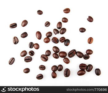 Coffee Beans Isolated On White