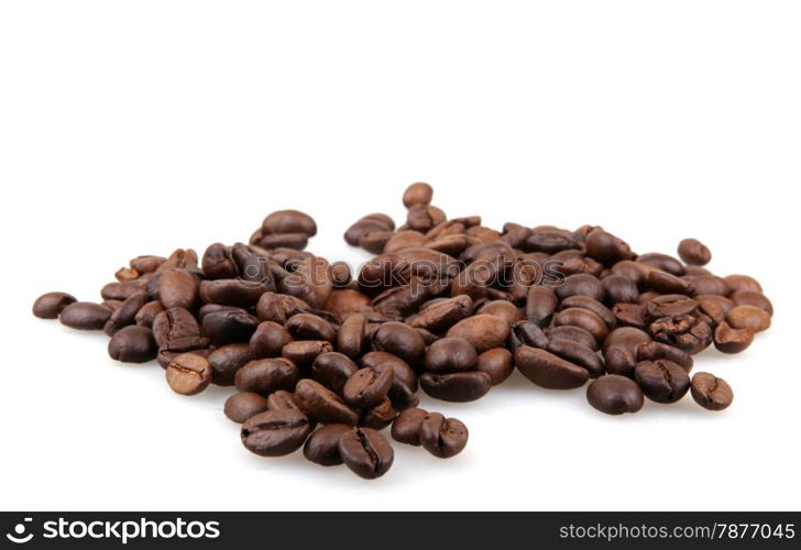 coffee beans isolated on white background