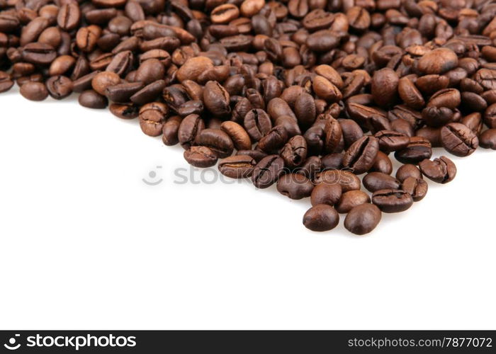 coffee beans isolated on white background