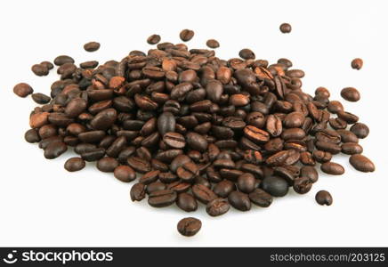 Coffee beans isolated on white background. Coffee beans isolated on white