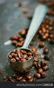 coffee beans on a table, coffee background