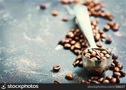 coffee beans on a table, coffee background