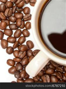 Coffee Beans Representing Hot Drink And Brown