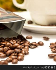 Coffee Beans Showing Hot Drink And Aromatic