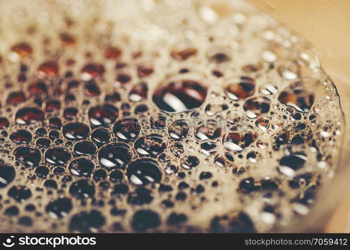 Coffee bubble texture background