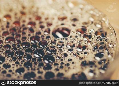 Coffee bubble texture background
