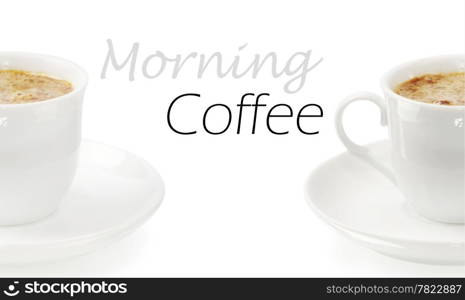 Coffee collection - Espresso Cup. Isolated on white background