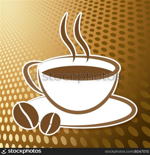 Coffee Cup Icon Meaning Symbol Cafe And Beverage