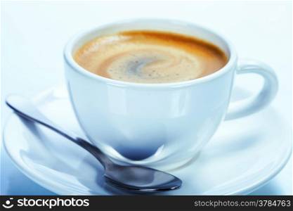 Coffee cup on a white background