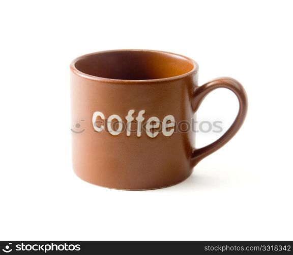 coffee cup on white background