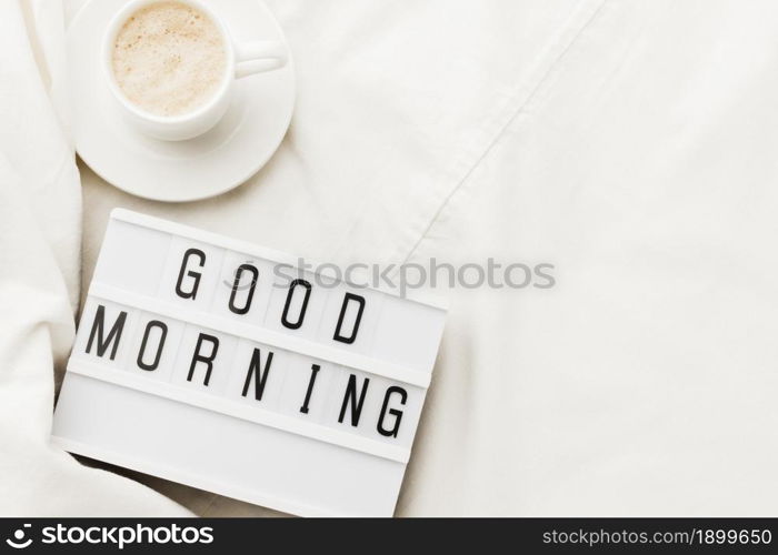 coffee cup with good morning message. Resolution and high quality beautiful photo. coffee cup with good morning message. High quality beautiful photo concept