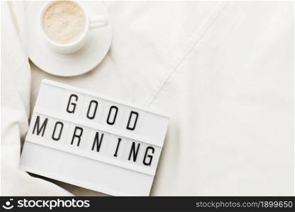 coffee cup with good morning message. Resolution and high quality beautiful photo. coffee cup with good morning message. High quality beautiful photo concept