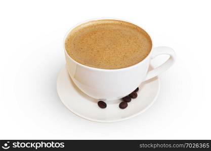 Coffee drink on white background