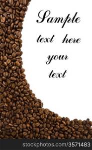 coffee frame isolated
