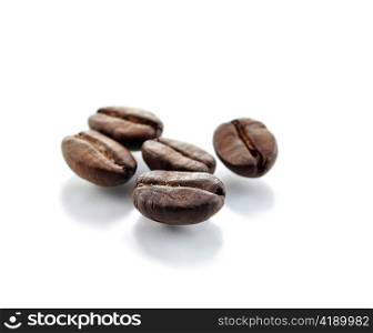 Coffee grains , close up shot
