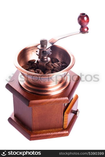 Coffee grinder isolated on white background