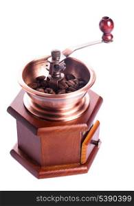 Coffee grinder isolated on white background