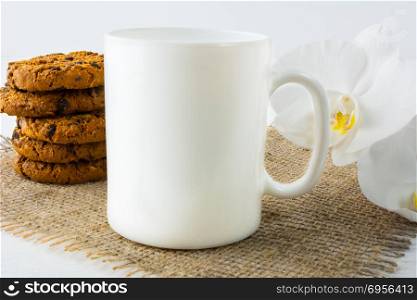 Coffee mug mockup with cookies. Coffee mug mockup with cookies. White mug mockup. Mug Product Mockup. Styled mockup. Product mockup. White cup mockup. Cup mockup. Blank mug. Empty Mug Mockup