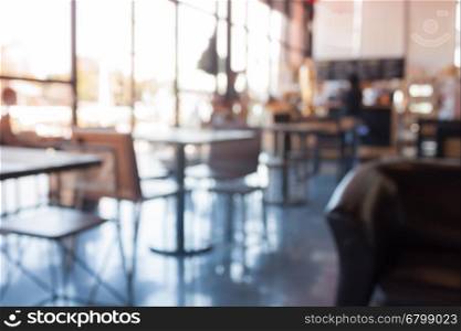 Coffee shop abstract blur background, stock photo
