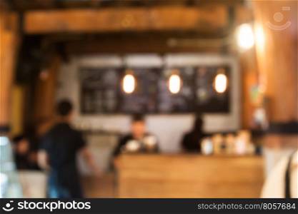 Coffee Shop Blurred abstract background, stock photo