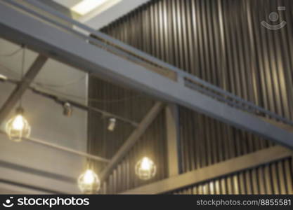 Coffee shop or cafe restaurant minimal style interior blur background, stock photo