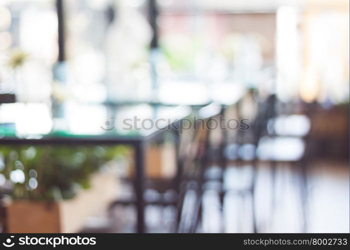 Coffee shop with blur background, stock photo