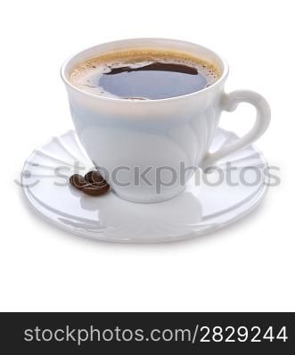 coffee white mug isolated on a white background