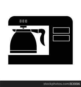 Coffeemaker, coffee machine black icon .