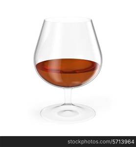 Cognac glass isolated on white background.