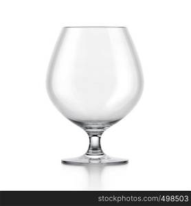 Cognac glass isolated on white background. Cognac glass