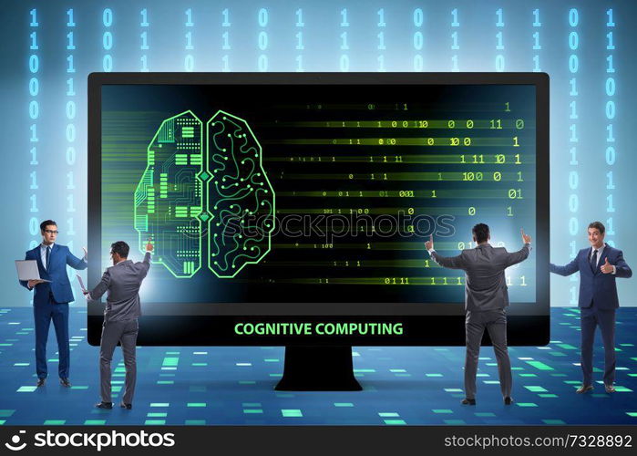 Cognitive computing and machine learning concept