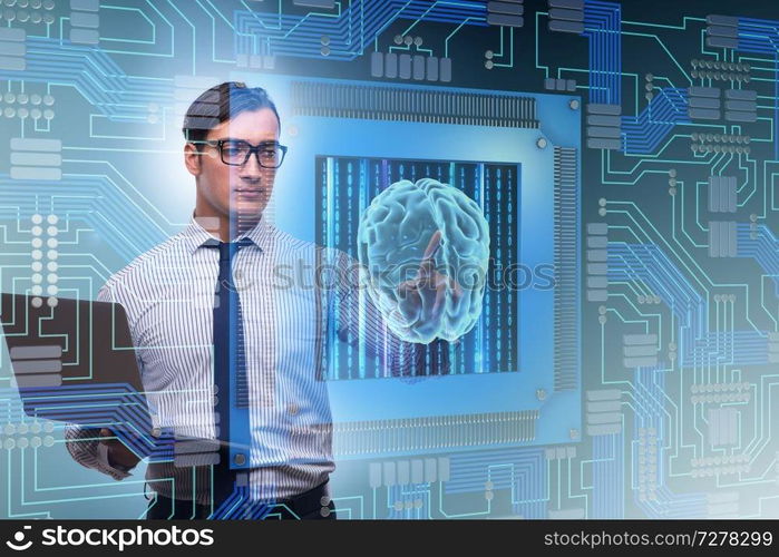 Cognitive computing concept as modern technology