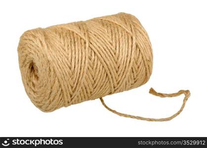 coil of rope isolated on white background