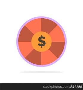 Coin, Currency, Dollar Abstract Circle Background Flat color Icon