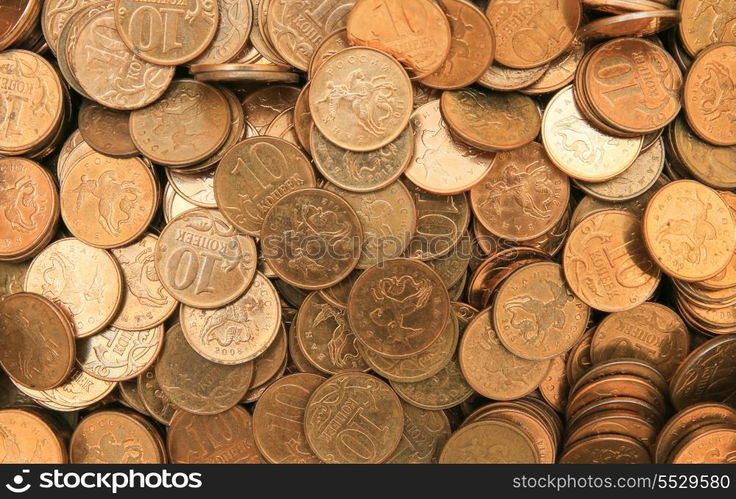 coins background ten kopeks