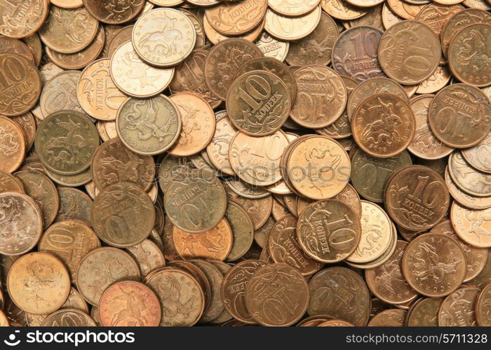 coins background ten kopeks