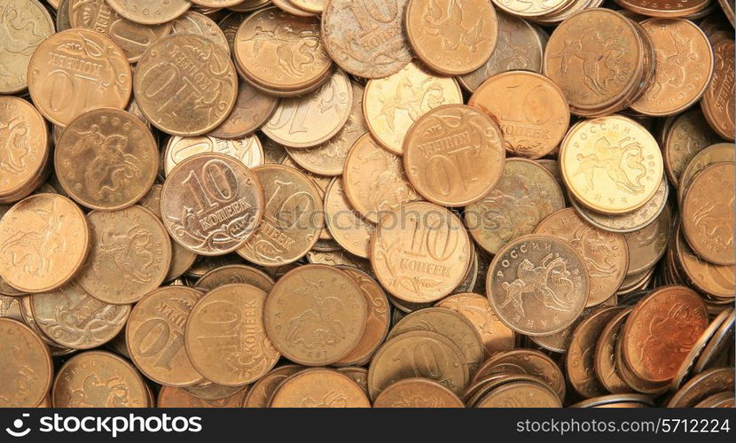 coins background ten kopeks