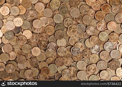 Coins background ten kopeks