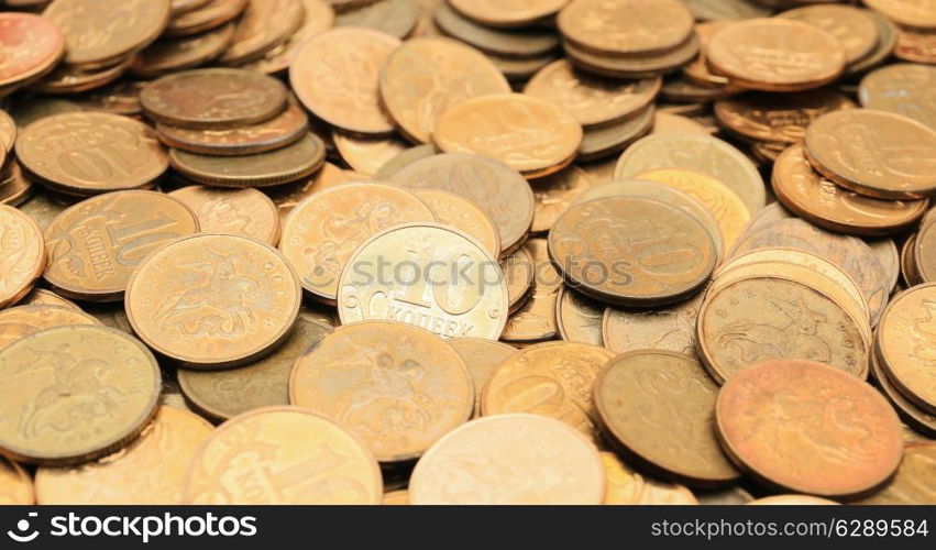 coins background ten kopeks