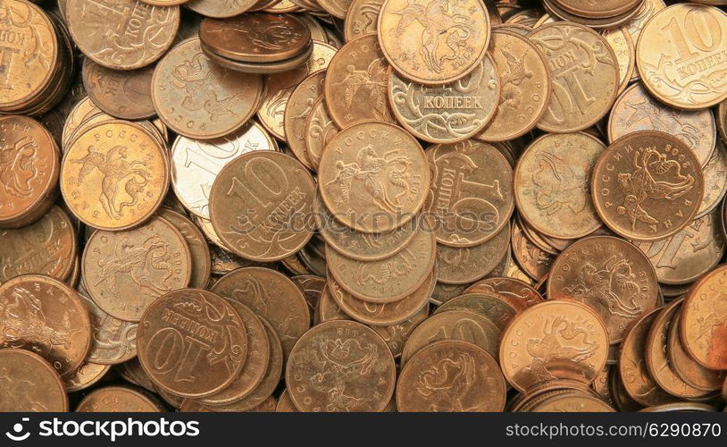 coins background ten kopeks