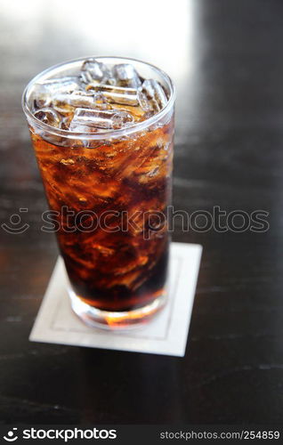 Cola in close up