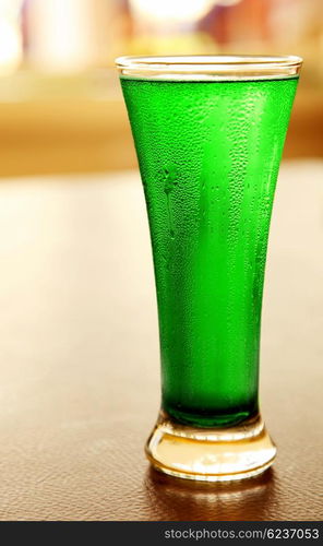 Cold green beer for st.Patrick&rsquo;s day holiday celebration