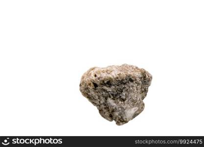 Colemanite on a white background