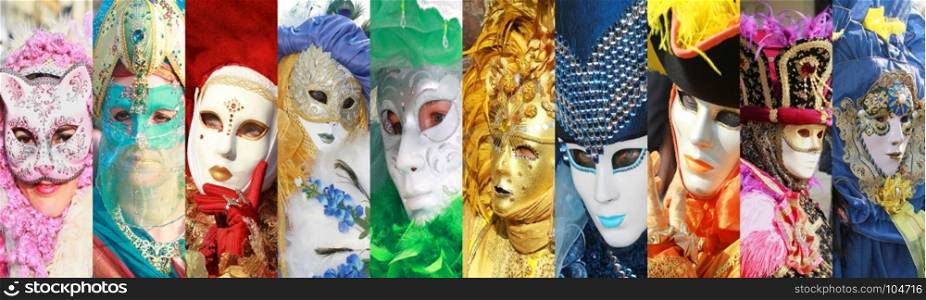 Collage of carnival masqueraders