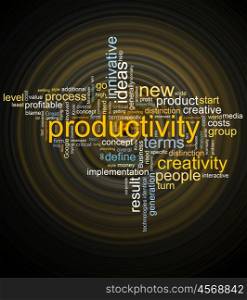 collage of different words on a dark background on business topics