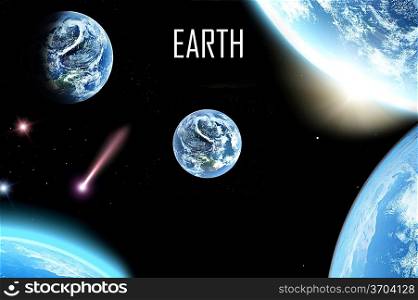 collage of planet earth pictures