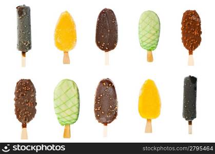 Collage of various ice creams