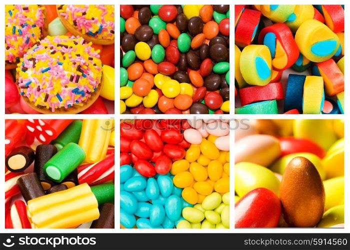 Collage of various sweets