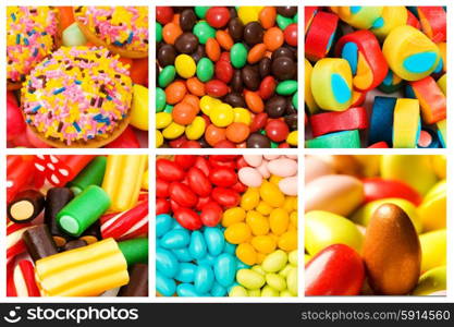 Collage of various sweets